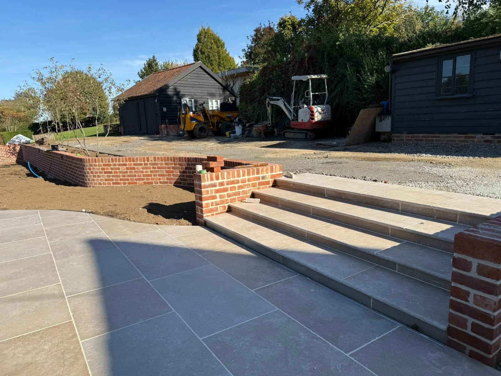 Outdoor patio installation